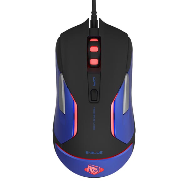 E blue Mysz Auroza Gaming V2 5000DPI optyczna 6kl. przewodowa USB czarna do gry e box - obrazek 2