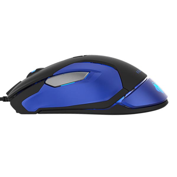 E blue Mysz Auroza Gaming V2 5000DPI optyczna 6kl. przewodowa USB czarna do gry e box - obrazek 3