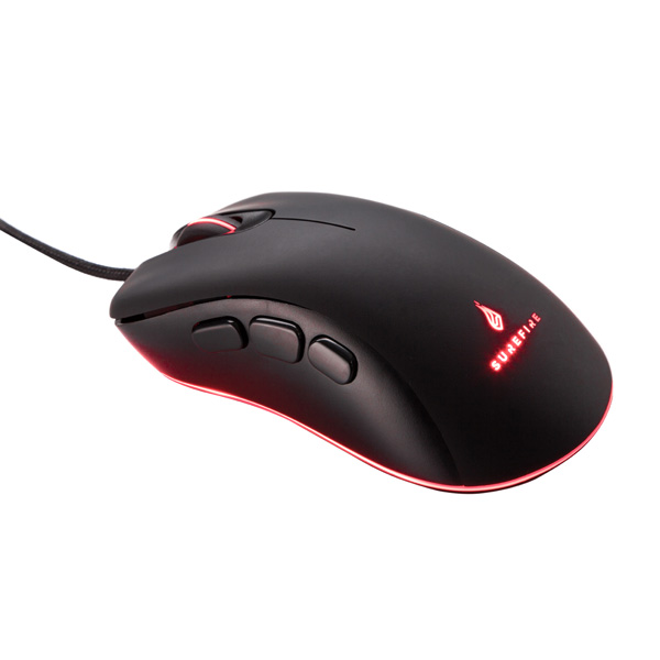 Surefire Mysz Condor Claw Gaming 6400DPI optyczna 8kl. przewodowa USB czarna dla gracza RGB - obrazek 3