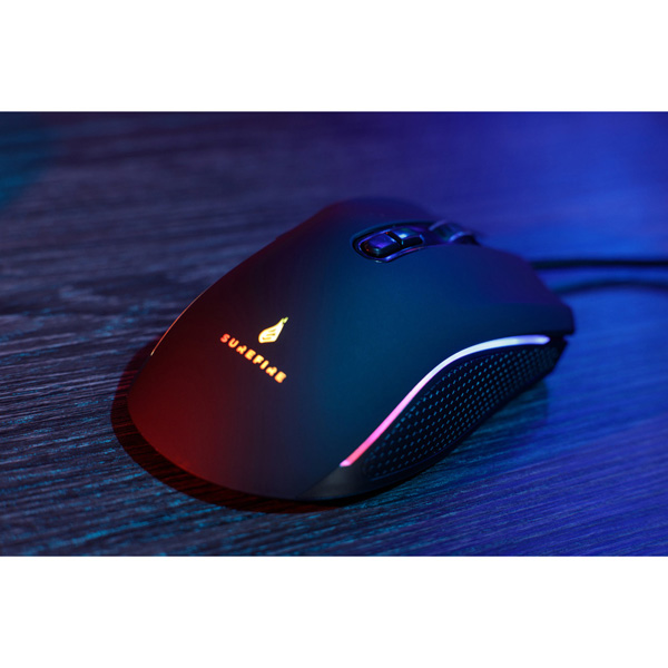 Surefire mysz Hawk Claw Gaming 6400DPI optyczna 7kl. przewodowa USB czarna dla gracza RGB - obrazek 5