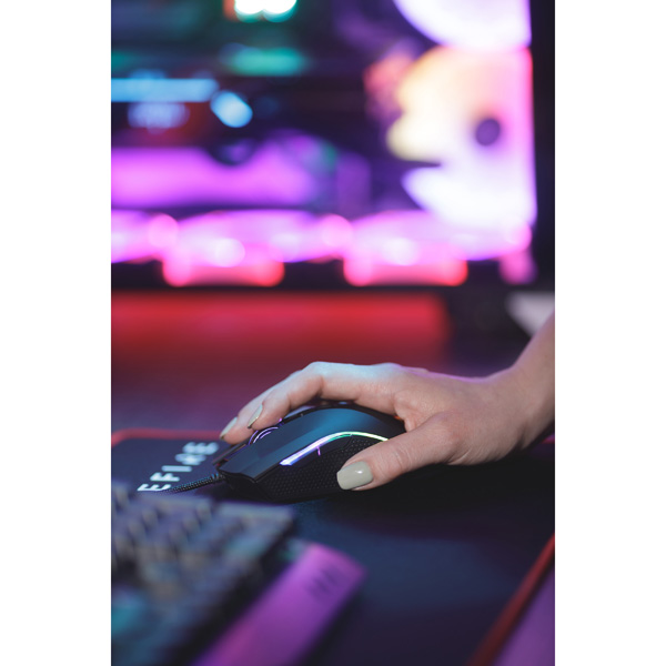 Surefire mysz Hawk Claw Gaming 6400DPI optyczna 7kl. przewodowa USB czarna dla gracza RGB - obrazek 8