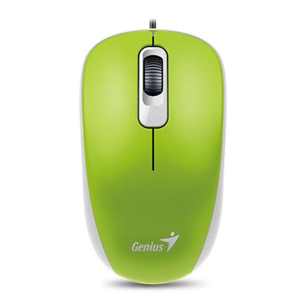Genius Mysz DX 110 1000DPI optyczna 3kl. przewodowa USB zielona - obrazek 3