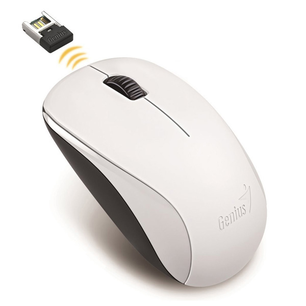 Genius Mysz NX 7000 1200DPI 2.4 GHz optyczna 3kl. bezprzewodowa USB biała AA