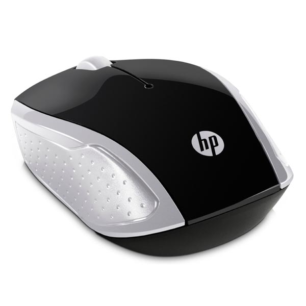 HP Mysz 200 Pike Silver 1000DPI 2.4 GHz optyczna 3kl. bezprzewodowa srebrna 2 szt AAA MacOS X 10.xGoogle Chrome OS MS