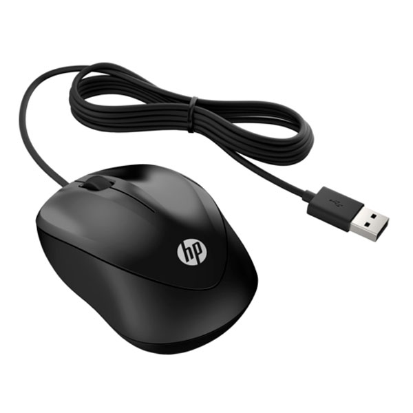 HP Mysz X1000 1200DPI optyczna 3kl. przewodowa USB czarna Microsoft Windows Vista XP 7 8