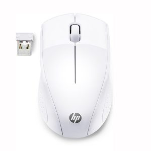 HP Mysz 220 Snow white 1600DPI 2.4 GHz optyczna Blue LED 3kl. bezprzewodowa biała 1 szt AA Windows 7810 Mac OS Chrom