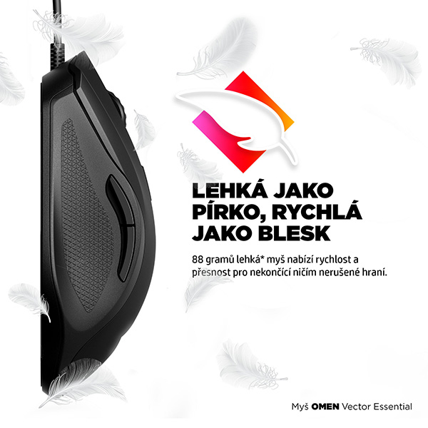 HP Mysz OMEN Vector Essential 7200DPI optyczny 6kl. przewodowa USB czarna 20 mln kliknięć Microsoft Windows 10 - obrazek 10