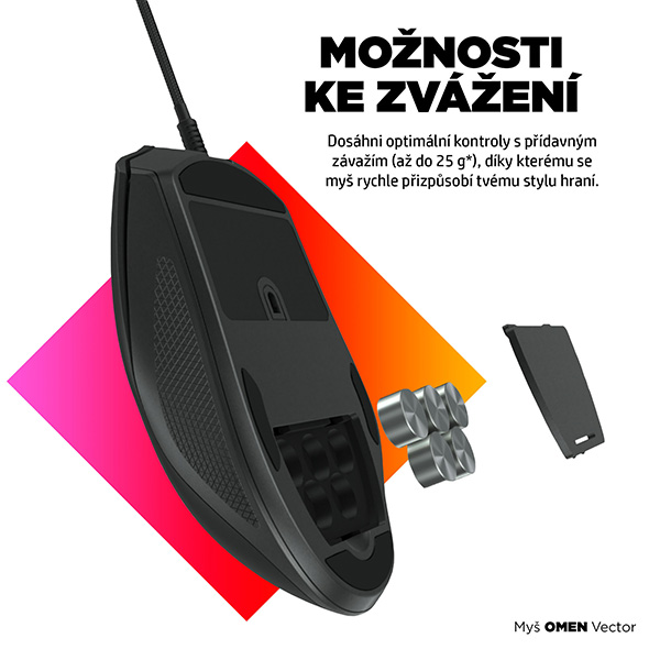 HP Mysz OMEN Vector Gaming 16000DPI optyczny 6kl. przewodowa USB czarna 50 mln kliknięć Microsoft Windows 10 - obrazek 10