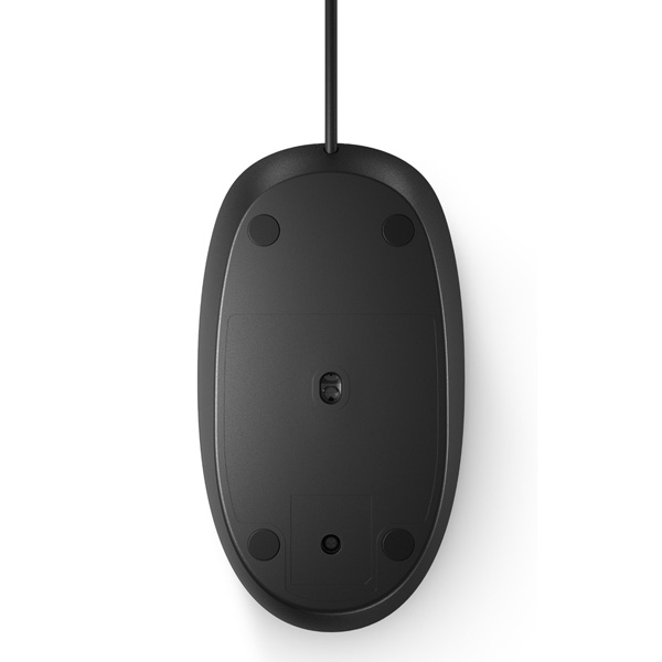 HP Mysz 128 1200DPI 3kl. przewodowa USB czarna 0 szt AA Windows 7 8 10 Mac OS 10.3i nowsze i Chrome - obrazek 6