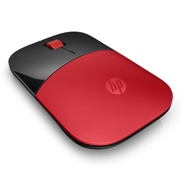 HP Mysz Z3700 Cardinal Red 1200DPI 2.4 GHz optyczna Blue LED 3kl. bezprzewodowa czerwona 1 szt AA Windows 7 8 10 Mac OS