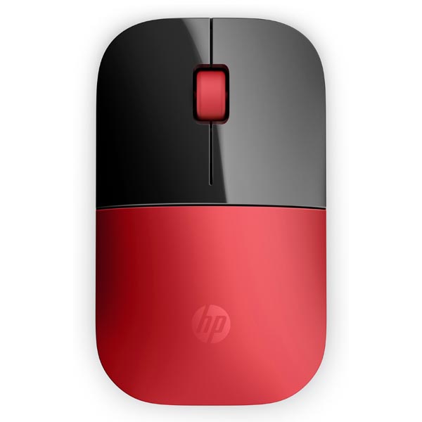 HP Mysz Z3700 Cardinal Red 1200DPI 2.4 GHz optyczna Blue LED 3kl. bezprzewodowa czerwona 1 szt AA Windows 7 8 10 Mac OS - obrazek 2