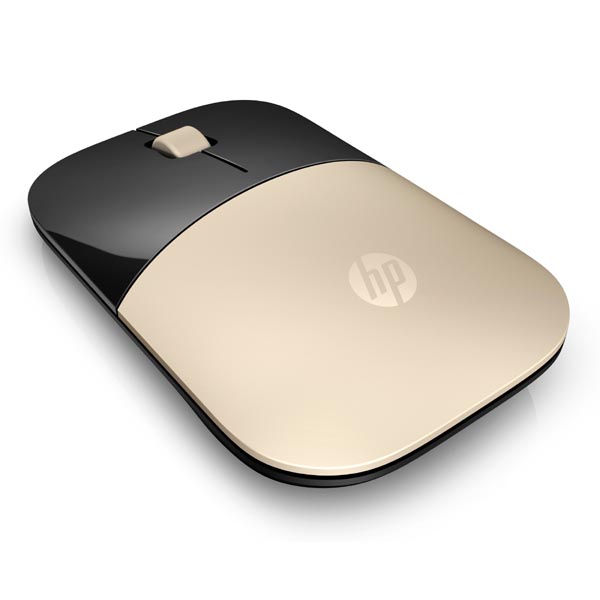 HP Mysz Z3700 1200DPI 2.4 GHz optyczna Blue LED 3kl. bezprzewodowa złota 1 szt AA Windows 7 8 10 Mac OS 10.3i nowsze i - obrazek 3