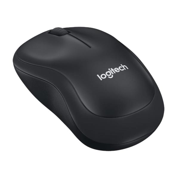 Logitech Mysz B220 1000DPI 2.4 GHz optyczna 3kl. bezprzewodowa czarna 1 szt AA do notebooka uniwersalny - obrazek 2