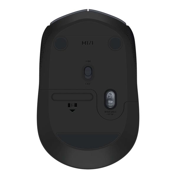 Logitech Mysz M171 1000DPI 2.4 GHz optyczna 3kl. bezprzewodowa niebieska 2 szt AA do notebooka uniwersalny - obrazek 4