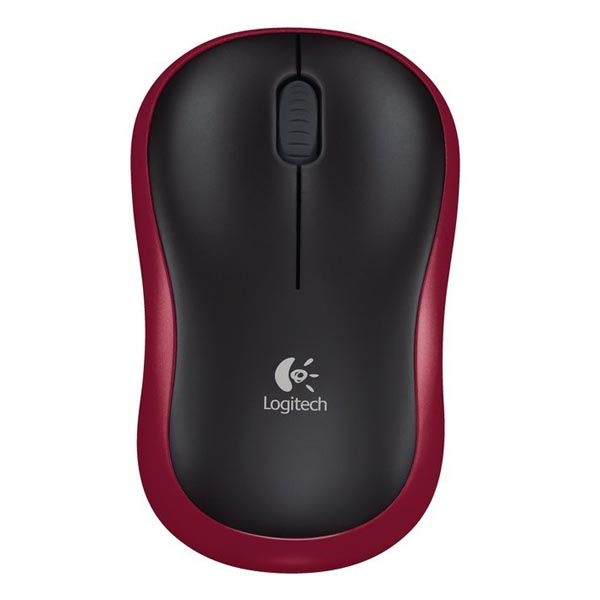 Logitech Mysz M185 1000DPI 2.4 GHz optyczna 3kl. bezprzewodowa czerwona 1 szt AA - obrazek 2