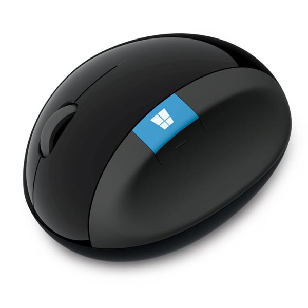 Microsoft Mysz Sculpt Ergonomic Mouse 1000DPI 2.4 GHz laserowa 7kl. bezprzewodowa czarna 2 szt AA klasyczna MicrosoftR - obrazek 3