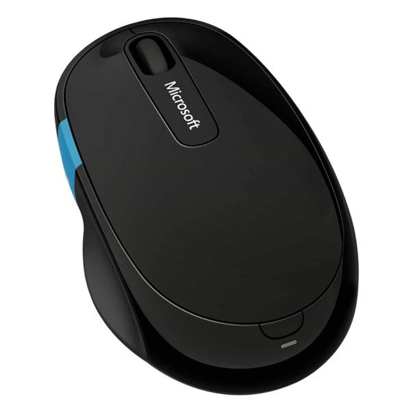 Microsoft Mysz Sculpt Comfort Mouse 4000DPI 2.4 GHz optyczna 6kl. bezprzewodowa czarna 2 szt AA klasyczna BlueTrack