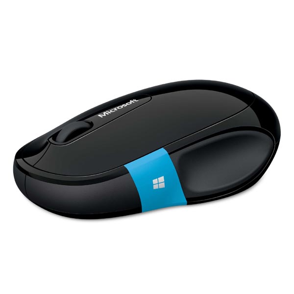 Microsoft Mysz Sculpt Comfort Mouse 4000DPI 2.4 GHz optyczna 6kl. bezprzewodowa czarna 2 szt AA klasyczna BlueTrack - obrazek 2