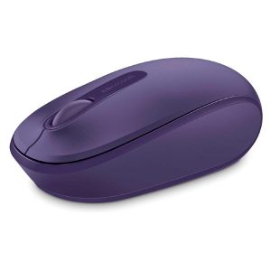 Microsoft Mysz Mobile Mouse 1850 1000DPI 2.4 GHz optyczna 3kl. bezprzewodowa fioletowy 1 szt AA Klasyczna Microsoft Nan