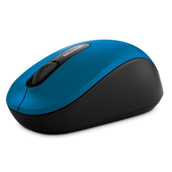 Microsoft Mysz Bluetooth Mobile Mouse 3600 1000DPI Bluetooth optyczna 3kl. bezprzewodowa niebieska 1 szt AA klasyczna Blu
