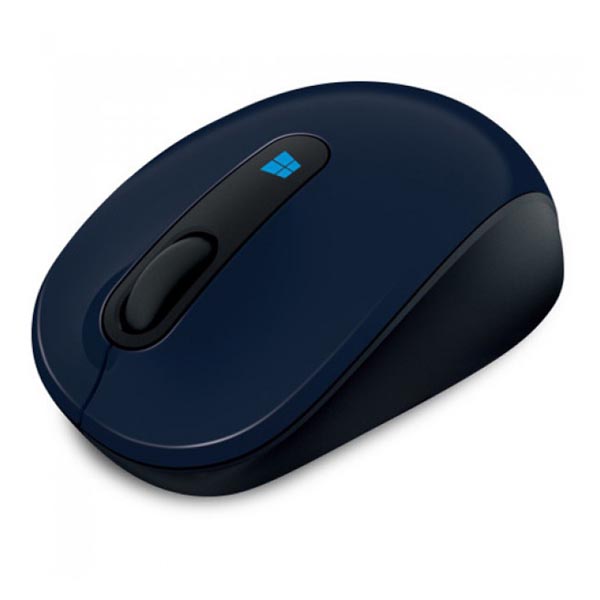 Microsoft Mysz Sculpt Mobile Mouse 1000DPI 2.4 GHz laserowa 3kl. bezprzewodowa niebieska 1 szt AA klasyczna Nano Transc
