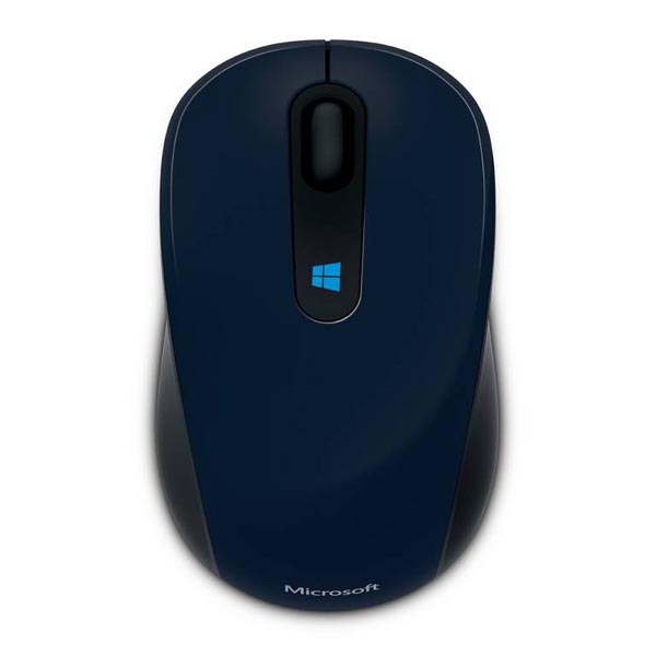 Microsoft Mysz Sculpt Mobile Mouse 1000DPI 2.4 GHz laserowa 3kl. bezprzewodowa niebieska 1 szt AA klasyczna Nano Transc - obrazek 2