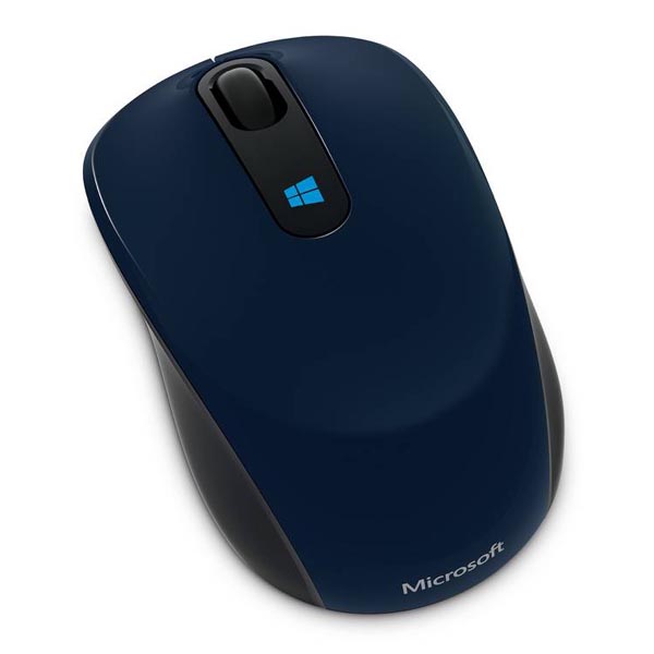 Microsoft Mysz Sculpt Mobile Mouse 1000DPI 2.4 GHz laserowa 3kl. bezprzewodowa niebieska 1 szt AA klasyczna Nano Transc - obrazek 3