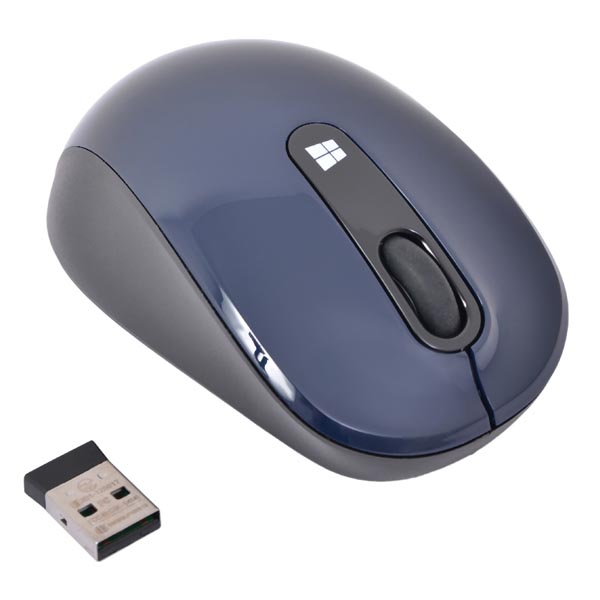 Microsoft Mysz Sculpt Mobile Mouse 1000DPI 2.4 GHz laserowa 3kl. bezprzewodowa niebieska 1 szt AA klasyczna Nano Transc - obrazek 4