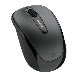 Microsoft Mysz Mobile Mouse 3500 1000DPI 2.4 GHz optyczna 3kl. bezprzewodowa szara 1 szt AA klasyczna Microsoft Nano Tr