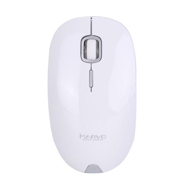 Marvo Mysz DWM101WT 1600DPI 2.4 GHz optyczna 4kl. bezprzewodowa biała AA biurowy