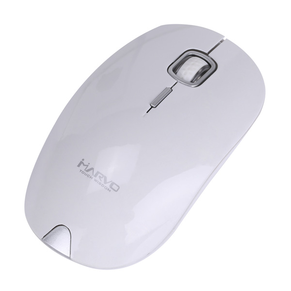 Marvo Mysz DWM101WT 1600DPI 2.4 GHz optyczna 4kl. bezprzewodowa biała AA biurowy - obrazek 3