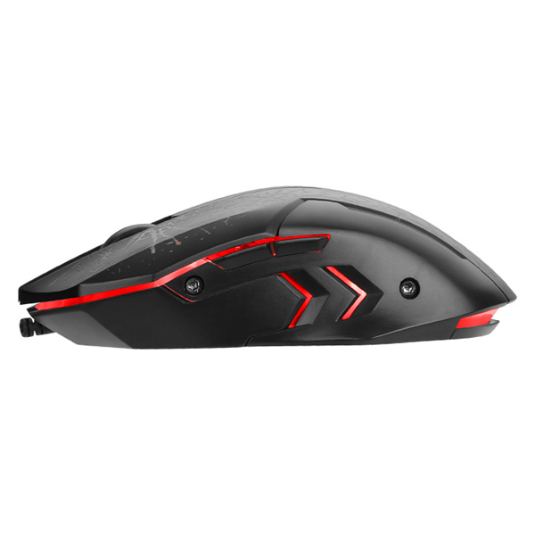 Marvo Mysz M207 2400DPI optyczna 6kl. przewodowa USB czarna do gry podświetlona - obrazek 3
