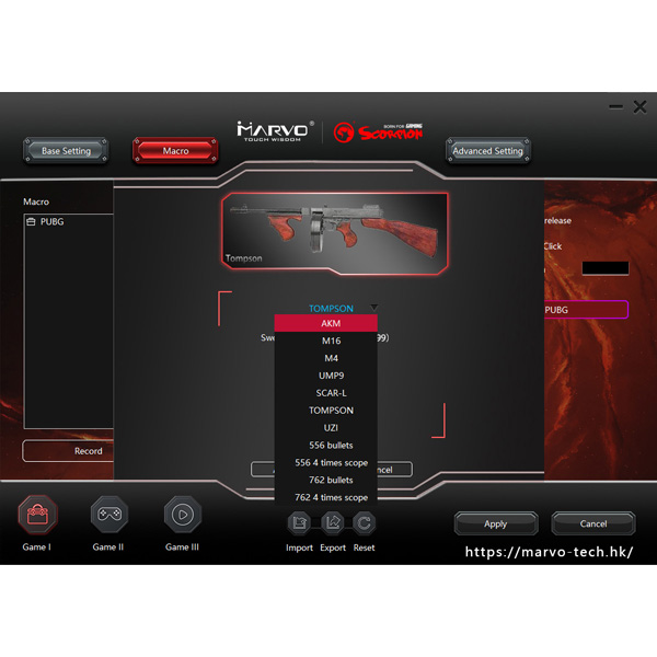 Marvo Mysz G909L+G1 7200DPI optyczna 8kl. przewodowa USB czarno czerwona do gry z podkładką - obrazek 11