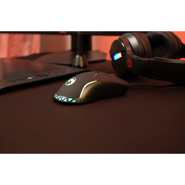 Marvo Mysz M359 3200DPI optyczna 7kl. przewodowa USB czarna do gry - obrazek 8