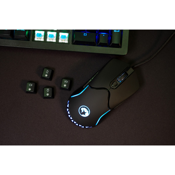 Marvo Mysz M359 3200DPI optyczna 7kl. przewodowa USB czarna do gry - obrazek 10