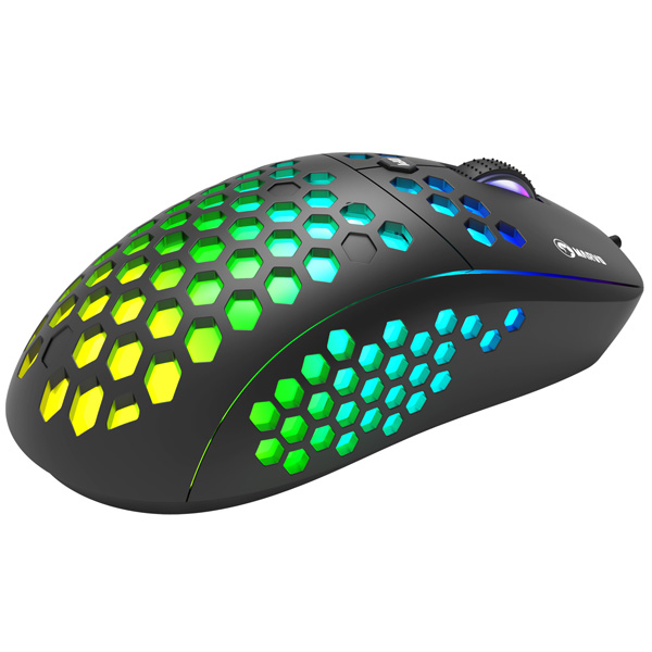 Marvo Mysz M399 6400DPI optyczna 6kl. przewodowa USB czarna do gry podświetlona - obrazek 7