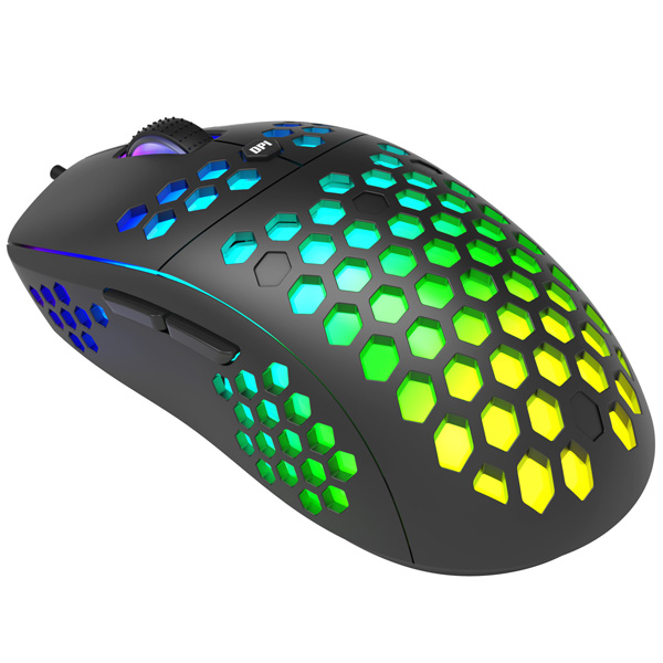 Marvo Mysz M399 6400DPI optyczna 6kl. przewodowa USB czarna do gry podświetlona - obrazek 8