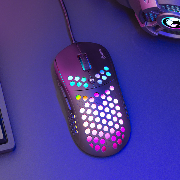 Marvo Mysz M399 6400DPI optyczna 6kl. przewodowa USB czarna do gry podświetlona - obrazek 13