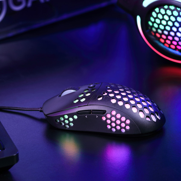 Marvo Mysz M399 6400DPI optyczna 6kl. przewodowa USB czarna do gry podświetlona - obrazek 14