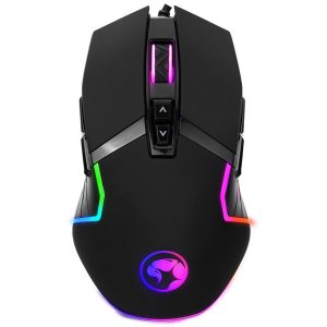 Marvo Mysz G941 12000DPI optyczna 9kl. przewodowa USB czarna do gry podświetlenie RGB