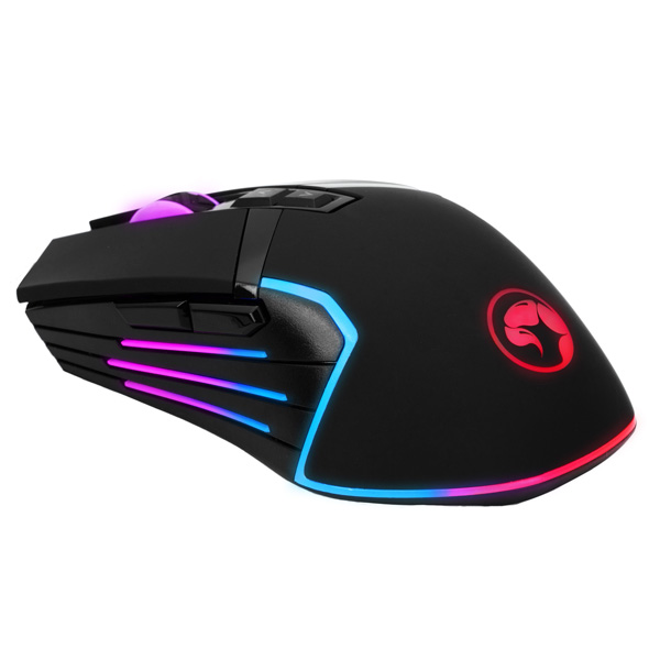 Marvo Mysz G941 12000DPI optyczna 9kl. przewodowa USB czarna do gry podświetlenie RGB - obrazek 3