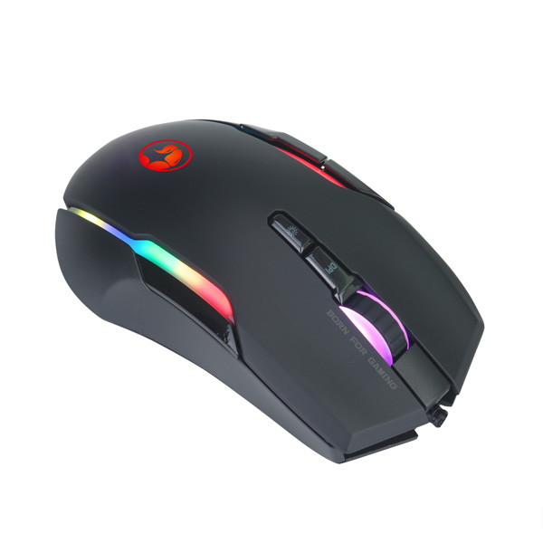 Marvo Mysz G945 10000DPI optyczna 9kl. przewodowa USB czarna do gry podświetlenie RGB - obrazek 3