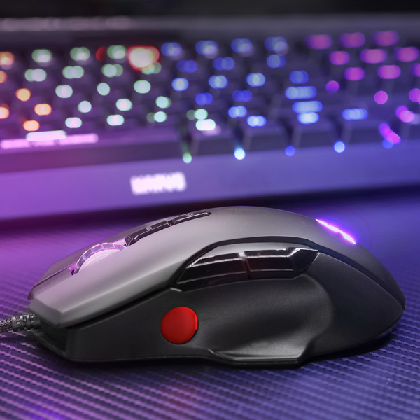 Marvo Mysz G945 10000DPI optyczna 9kl. przewodowa USB czarna do gry podświetlenie RGB - obrazek 7