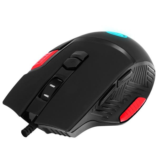 Marvo Mysz M355 6400DPI optyczna 9kl. przewodowa USB czarna do gry podświetlona - obrazek 2