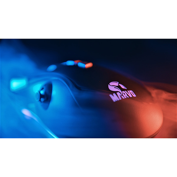 Marvo Mysz G960 9000DPI optyczna 12kl. przewodowa USB czarna do gry podświetlana boczny joystick - obrazek 7