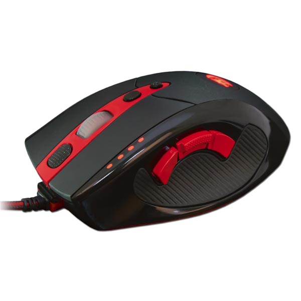 Redragon Mysz TITANOBOA 8200DPI laserowa 10kl. przewodowa USB czarno czerwona do gry