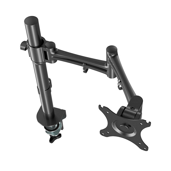 Regulowany uchwyt na monitor 10KG zacisk 17 Inch 30 Inch obrotowy czarny - obrazek 2