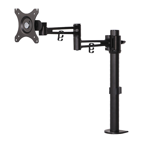 Regulowany uchwyt na monitor 10KG zacisk 17 Inch 30 Inch obrotowy czarny - obrazek 4