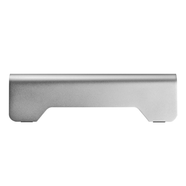 Podstawa pod monitor nowoczesny minimalistyczny design srebrny aluminium 10 kg nośność Powerton ergo - obrazek 4