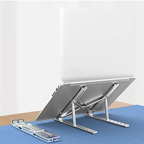 Podstawa pod notebook z regulacją kąta srebrny aluminium 10 Kg nośność SWISSTEN - obrazek 4